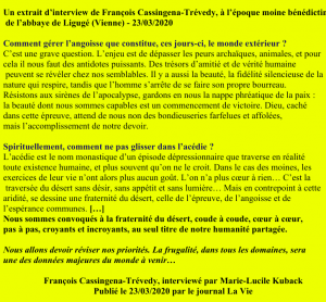 Association Tibhirine de Nantes : anniversaire des 30 ans.